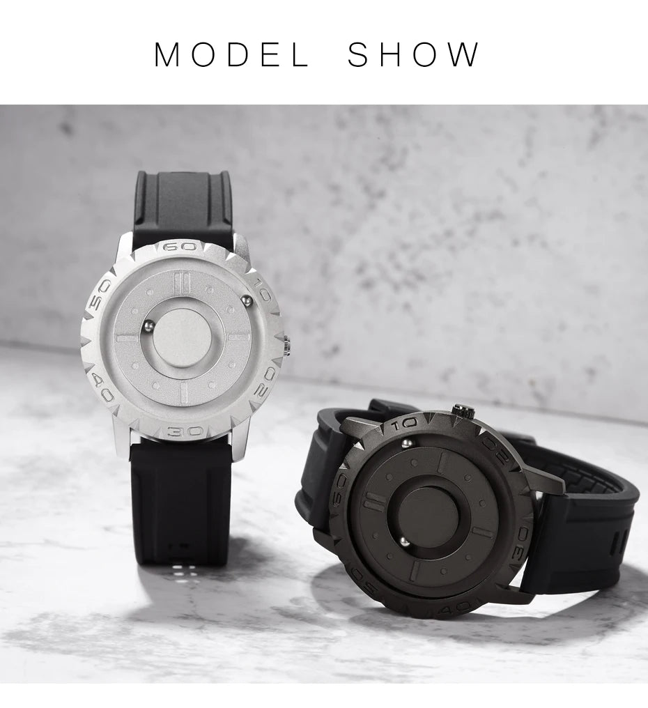 Eutour Iron Ball Magnetic Pointer Quartz Watch for Men - Premium Watches from Eutour - Just $62! Shop now at Dressmycell.com Eutour Iron Ball Magnetic Pointer Quartz Watch for Men - Premium Watches from Eutour - Just $62! Shop now at Dressmycell.com